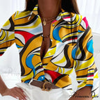 Floral Printing Single Button New Shirt