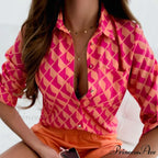 Floral Printing Single Button New Shirt