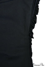 Floral Ruched Midi Dress with Halter Decoration