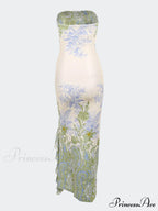 Floral Sexy Stylish Slit Maxi Dress