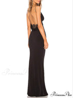 Floral Slit Stylish Evening Dress