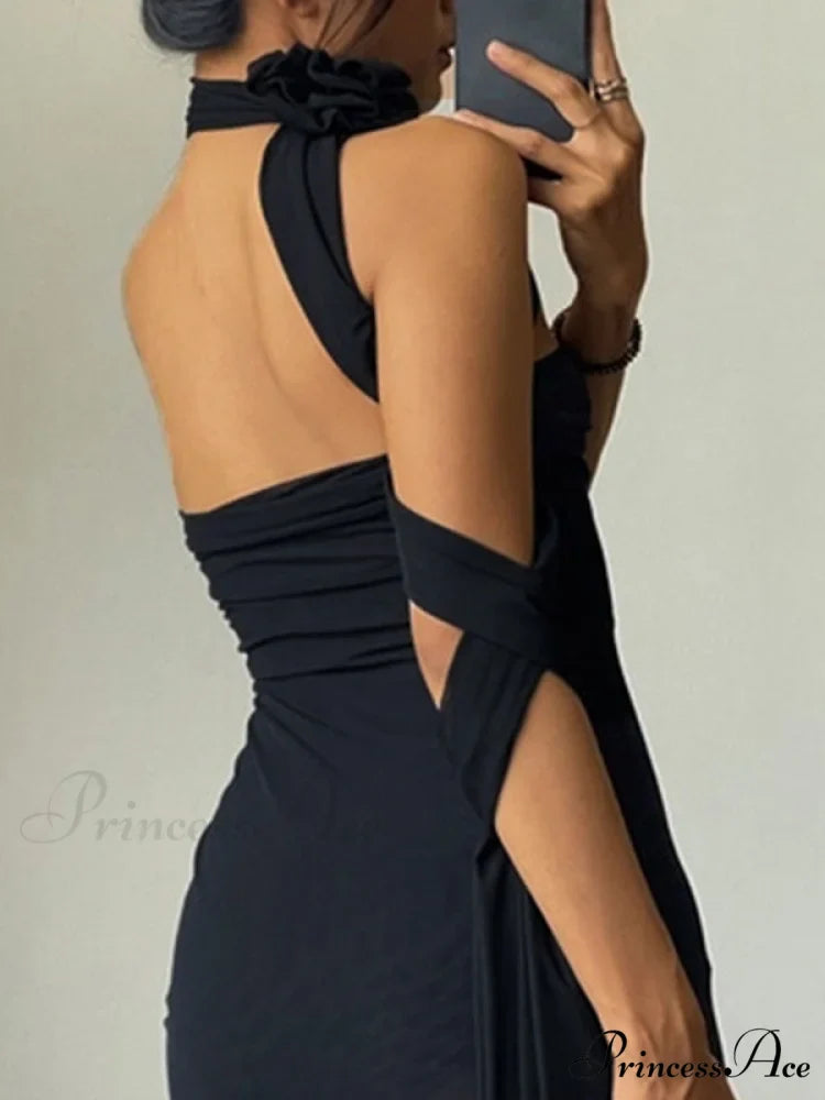 Flounce Spaghetti Strap Trendy Loose Denim Dresses