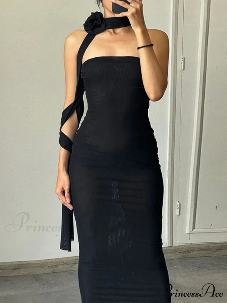 Flounce Spaghetti Strap Trendy Loose Denim Dresses