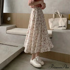 Flower A-Line Extended Skirt 2024 Summer Pleasant Style Women
