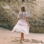 Flower Pattern Loose Dress Swimsuit Cover-Up
