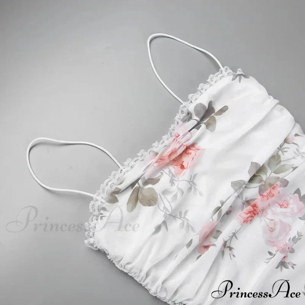 Spaghetti Strap Floral Midi Dress