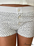 Flower Striped Pajama Sleep Short