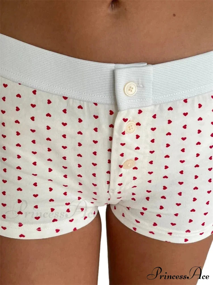 Flower Striped Pajama Sleep Short