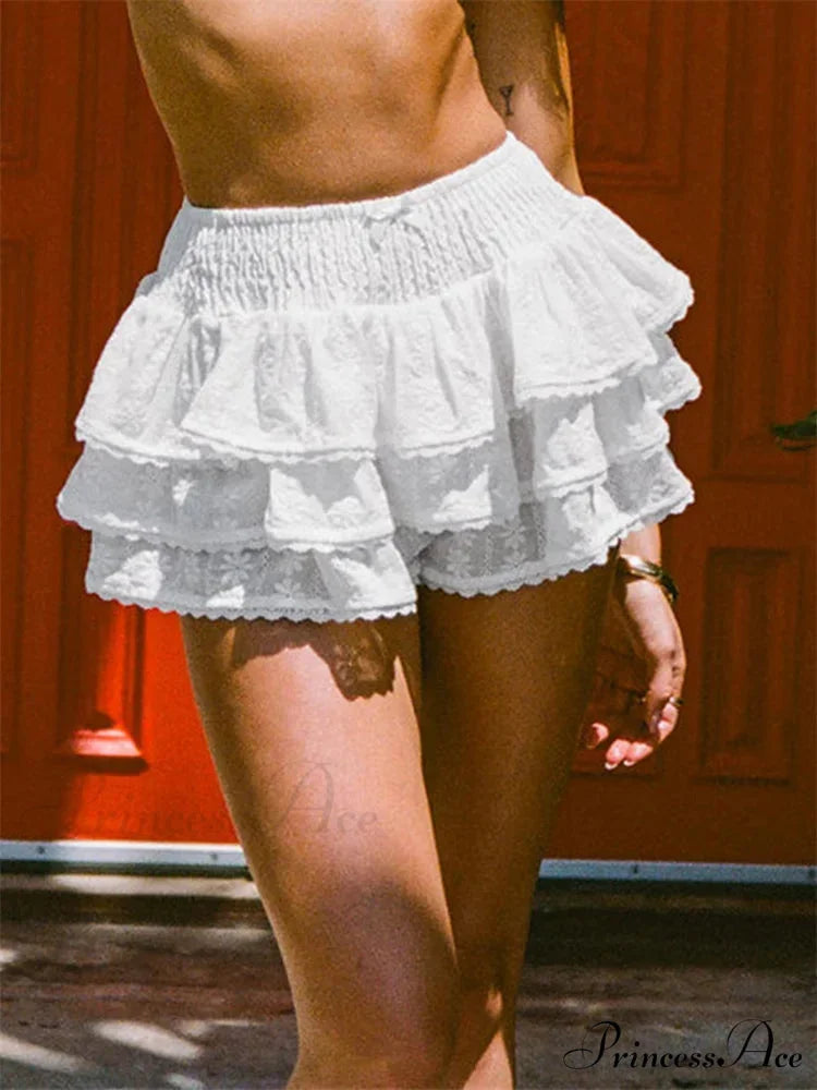 Flowing Flower Pattern Tiered Skirt