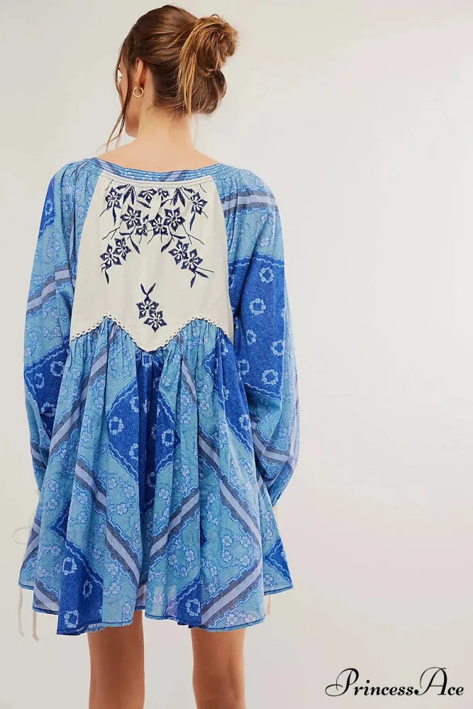 Flowy Flower Bohemian Short Dress