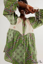 Flowy Flower Bohemian Short Dress