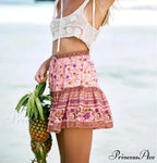 Fluffy Blossom Stretchy Waist Skirt