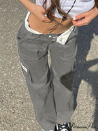 Fold Over Buckle Trendy Belt Denim Mini Skirt