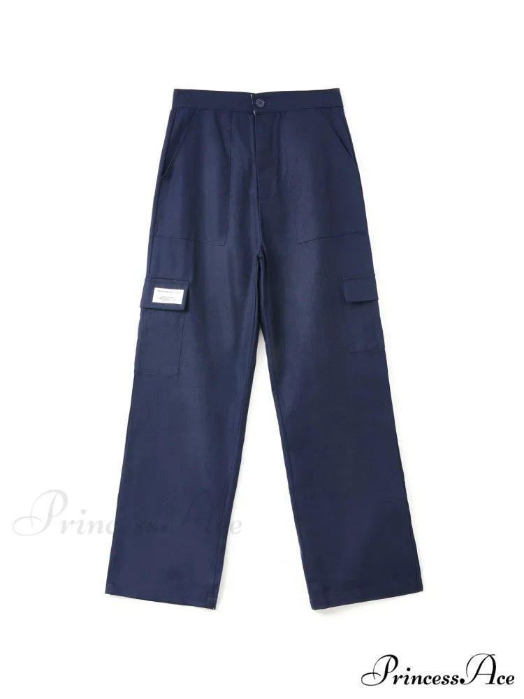 Fold Over Buckle Trendy Belt Denim Mini Skirt