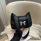 Folded Korean Bow Shoulder Bag for Women