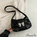 Folded Korean Bow Shoulder Bag for Women