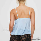 Folded Ribbon Infant Blouse Crop Top