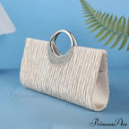Folded Sparkling Chain Clutch Purse Evening Bag