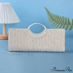 Folded Sparkling Chain Clutch Purse Evening Bag