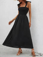 for Flowered Design Tiered Gown Smocked Women