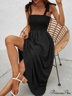 for Flowered Design Tiered Gown Smocked Women