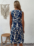 for Tiered Design Sleeveless Minidress Flowered Ruffle Women