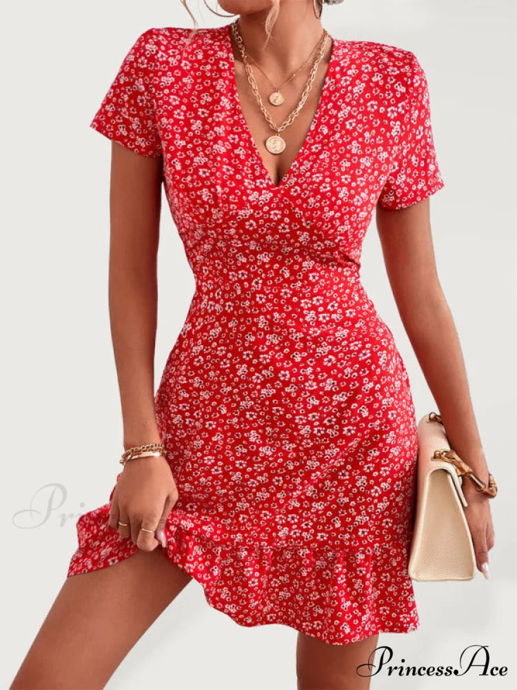 for V Arm Patterned Brief Gown Neck Woven Women