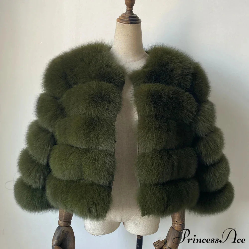 Fox Fur Winter Chilly Weather Coat