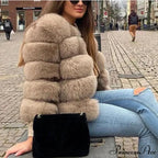 Fox Fur Winter Chilly Weather Coat