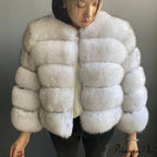 Fox Fur Winter Chilly Weather Coat