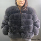 Fox Fur Winter Chilly Weather Coat