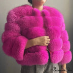 Fox Fur Winter Chilly Weather Coat