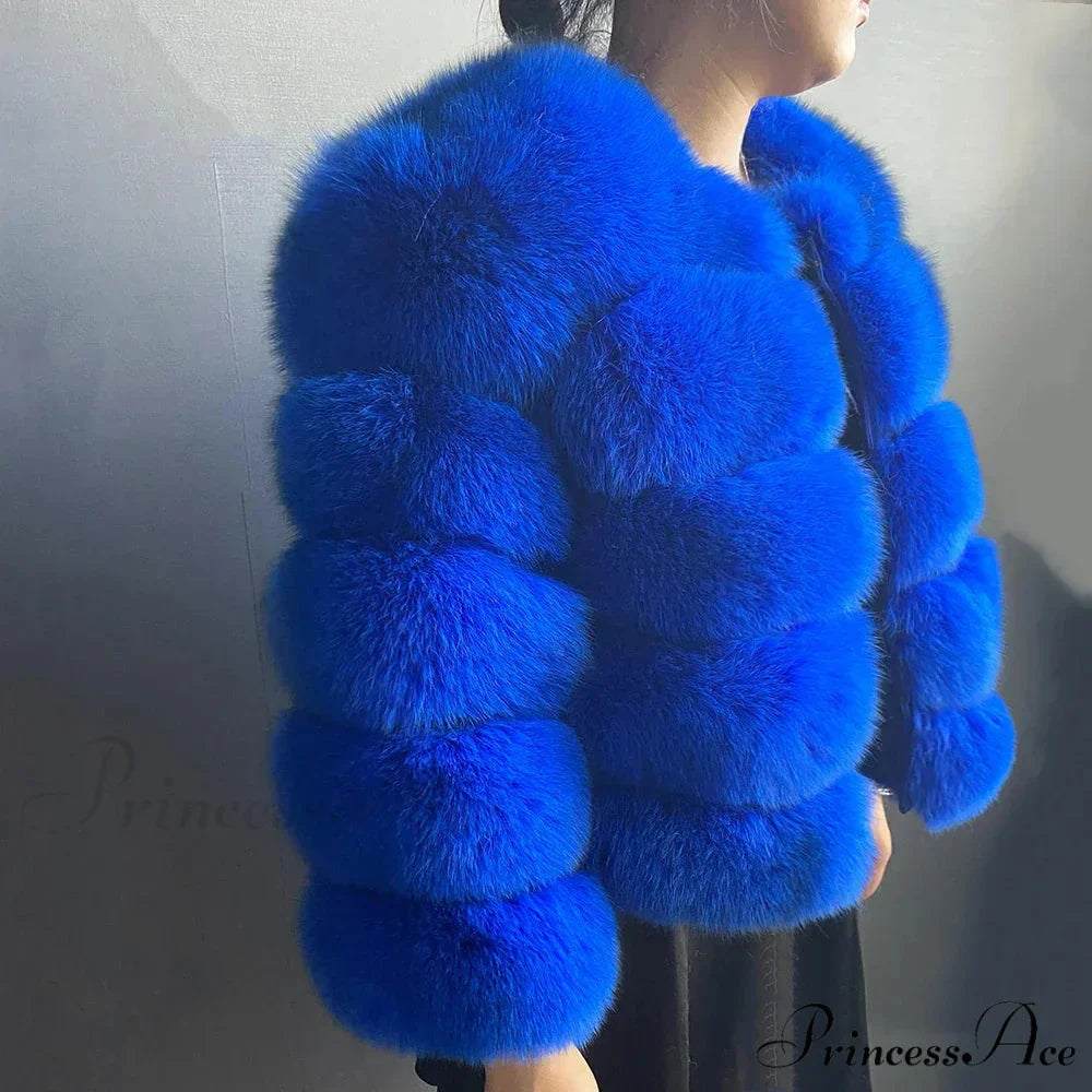Fox Fur Winter Chilly Weather Coat