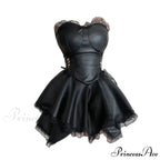 French Gothic Punk Black Party Dress Y2K Sexy Sweet Girls Luxury Slim Fit Summer Chest Wrap Mini Dress