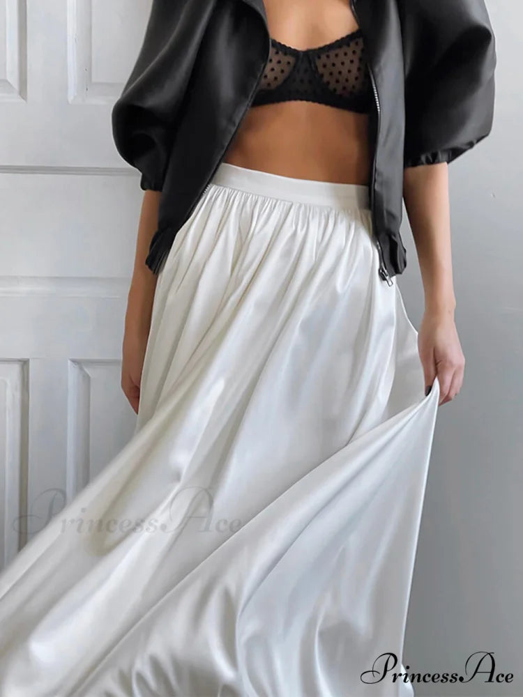 French High Waist Charming A-Line Skirt Skirt