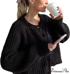 French Specialized Sturdy Relaxed Style Baggy Cardigan