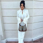 French Y2K Feather Polo Collar Party Dress