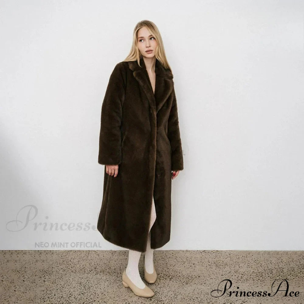 Fresh Mint Deluxe Mink Crystal Hook Coat