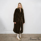 Fresh Mint Deluxe Mink Crystal Hook Coat