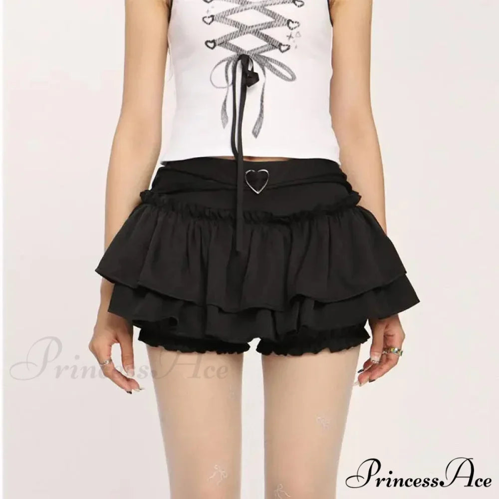 Frill Sleek Pastry Tier Skirt