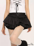 Frill Sleek Pastry Tier Skirt