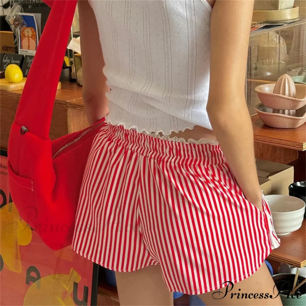 Frilled Lace Trim Banded Brief