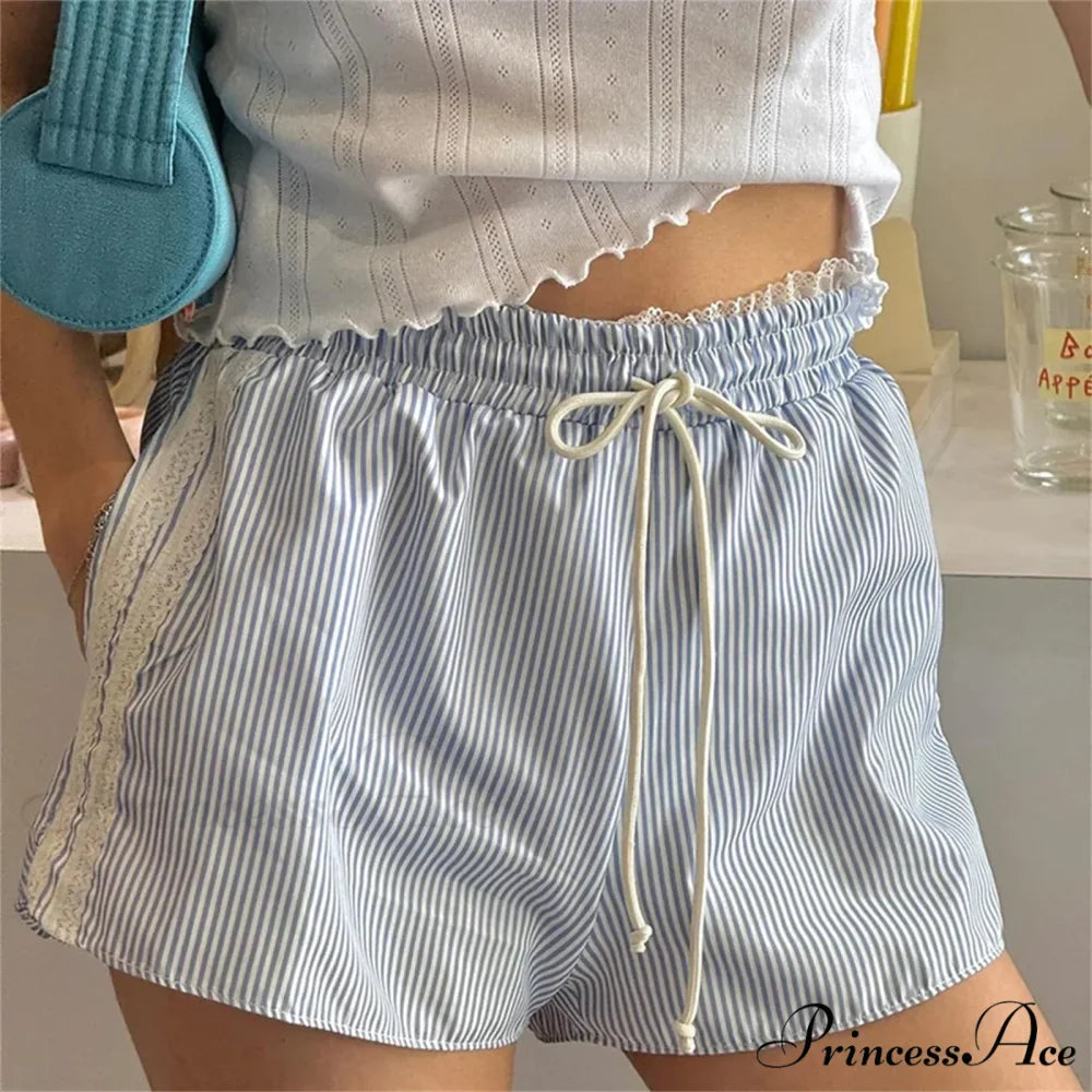 Frilled Lace Trim Banded Brief