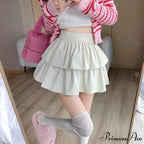 Frilled Leather Gothic Skirt