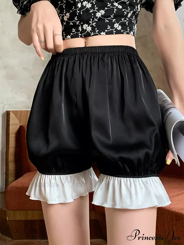 Frilled Silk Lolita Bloomer Short