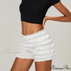 Frilly Layered Gathered Bloomer Short