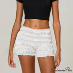 Frilly Layered Gathered Bloomer Short