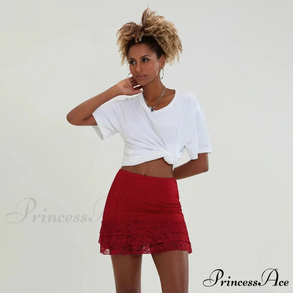 Frilly Ruffles Elevated Waist Skirt