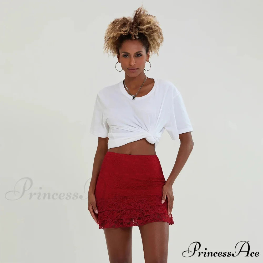 Frilly Ruffles Elevated Waist Skirt