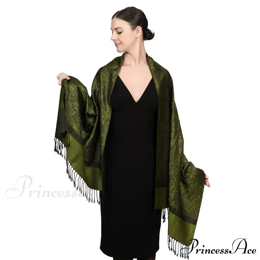 Fringe Cover Design Cashmere Wrap